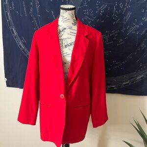 ❤️ Sag Harbor Red Blazer Jacket